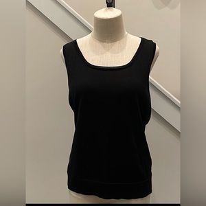 Charter Club Black shimmer sweater shell-Size XL-NWOT